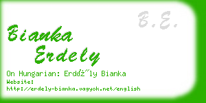 bianka erdely business card